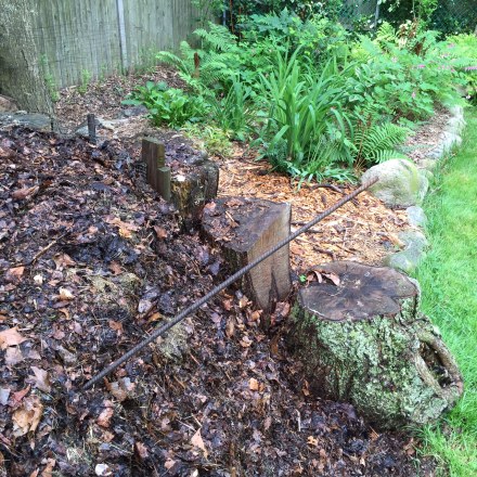 The rod of iron rebar I use to poke my pile is about 7 feet long, and makes a handy tool for aerating it through and through.